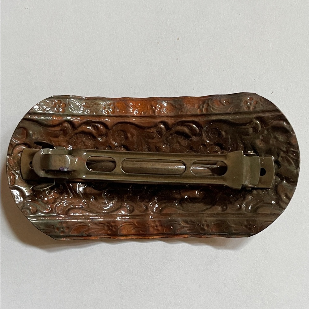 Ornate Copper Hair Clip - Picture 3 of 4